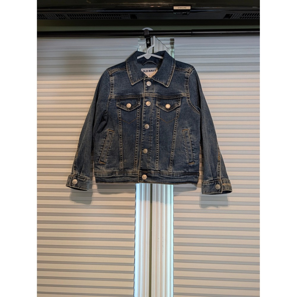 Old Navy Kids Medium Wash Basic Denim Jacket 5T 680329-00